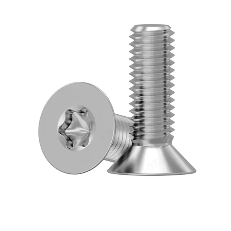 10/50pcs M1.6 M2 M2.5 M3 M4 M5 M6 M8 304 A2-70 stainless steel GB2673 Six-Lobe Torx Flat Countersunk Head Screw Six Lobe Bolt