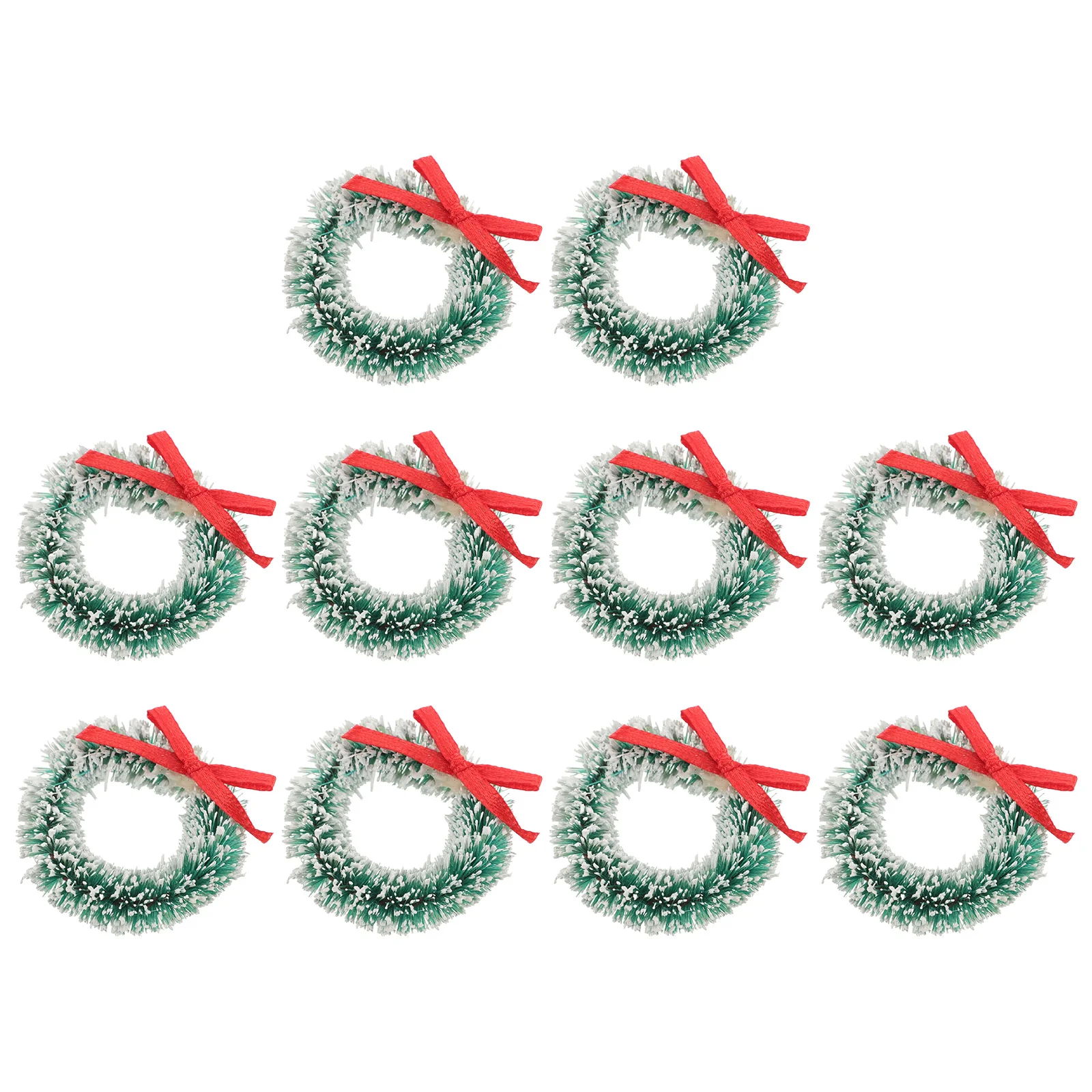 10 個ミニガーランドぶら下げ装飾クリスタルオーナメントハート型ワイヤーリースフレームゴールドツリーオーナメントサイザル麻シルク