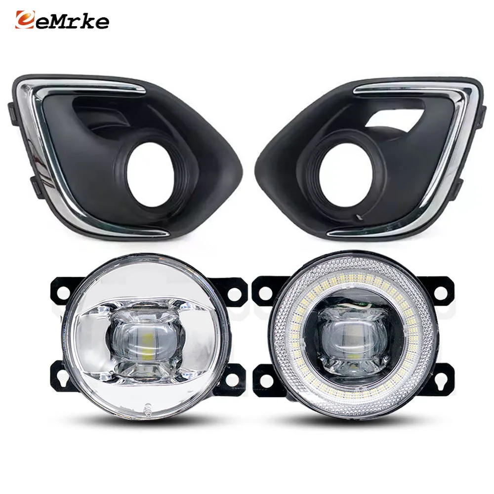 

Замените противотуманные фары для Mitsubishi Outlander Sport ASX RVR 2013 2014 2015, крышка противотуманной фары Angel Eye DRL, накладка на крышку капота, лицевая панель