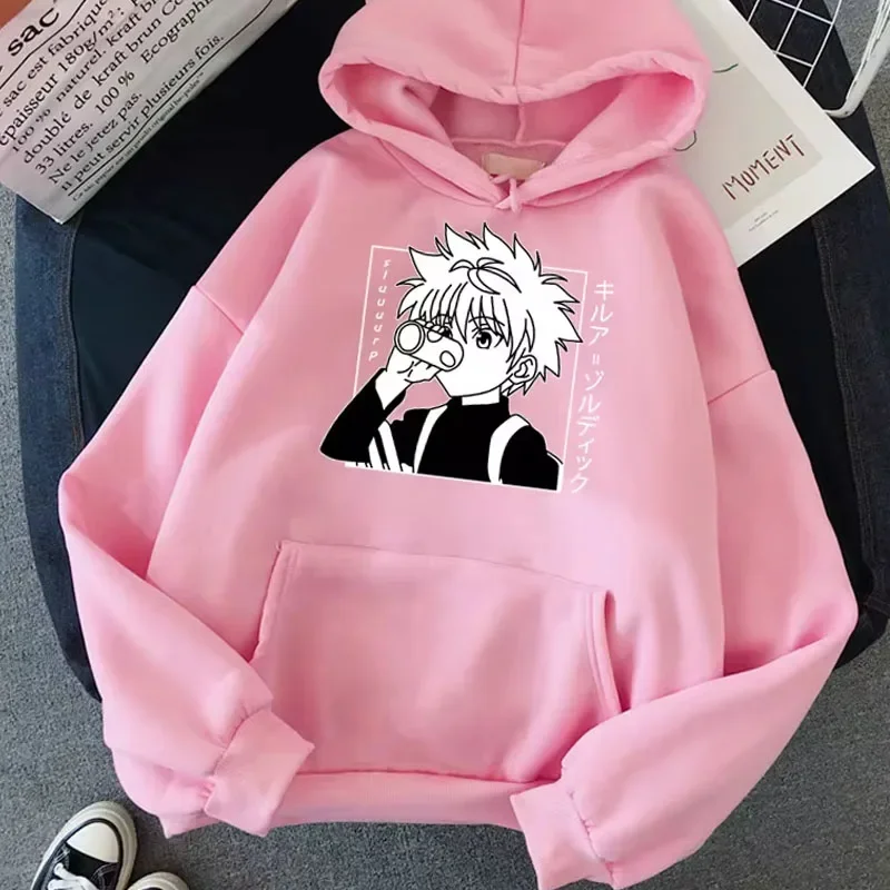 Anime Hunter X Hunter Women\'s Hoodie Kurapika Devil Eye Hoodies Women Streetwear Pullover Harajuku Unisex Sweatshirt Clothes