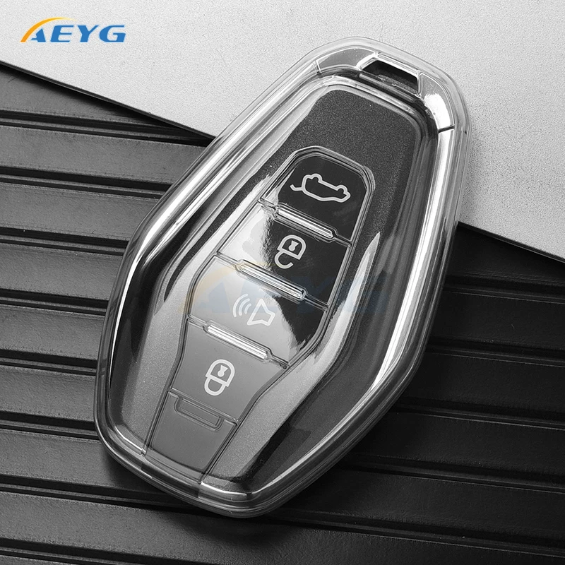 TPU Car Key Case Cover For Chery Jetour X70 X90 X95 Plus 2020 2021 2022 Remote Holder Keychain Accessories