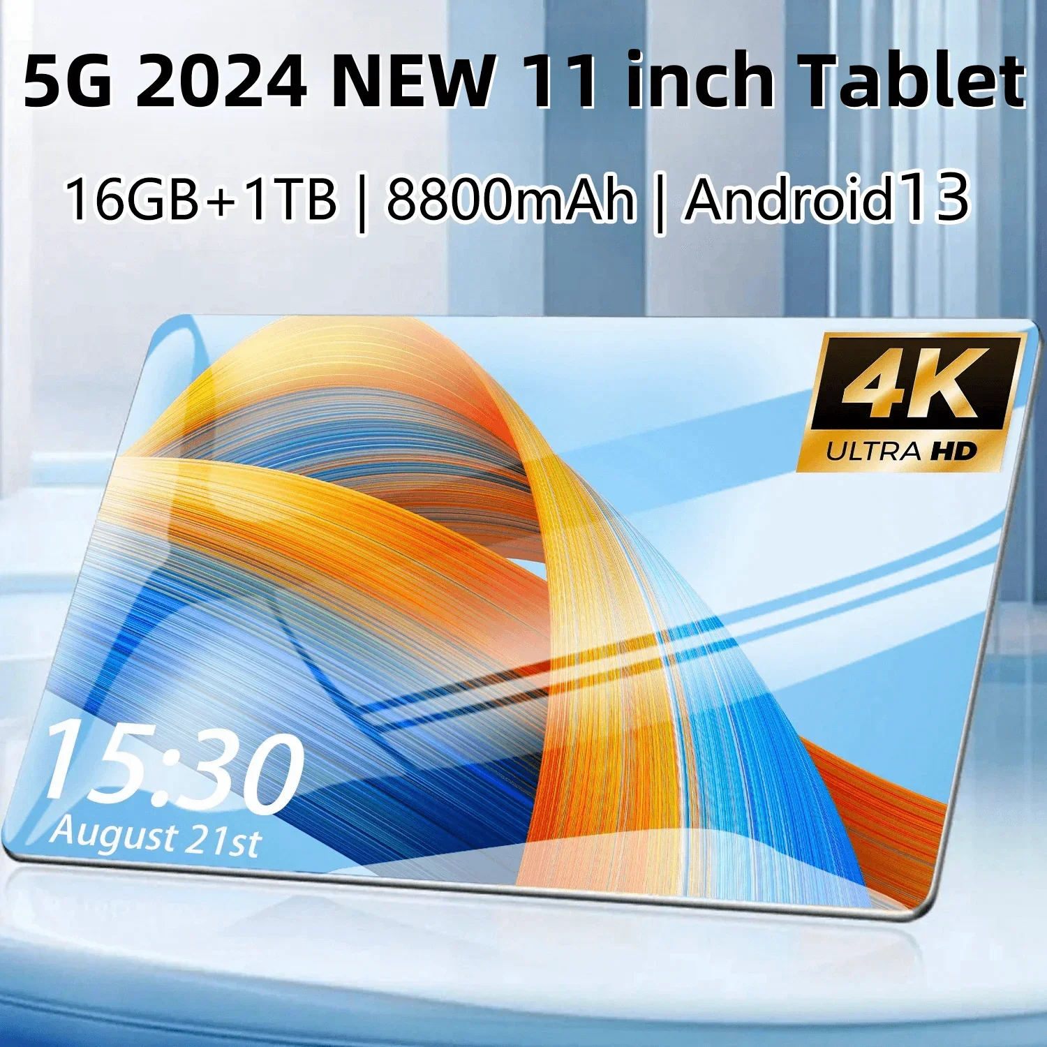 2024 5G NEW Original 11 Inch Tablet  Android13 16GB Ram 1TB Rom Dual SIM 10 Core WPS GPS Bluetooth 5G Network Phone call Tablet