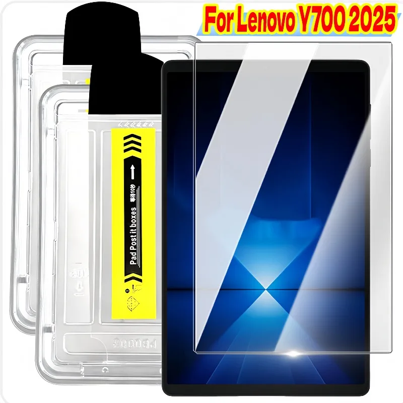 2-1PACK Tempered Glass for Lenovo Y700 2025 Screen Protector Full Coverage Anti Fingerprint 9H Hardness Glass Tablet Guard Film