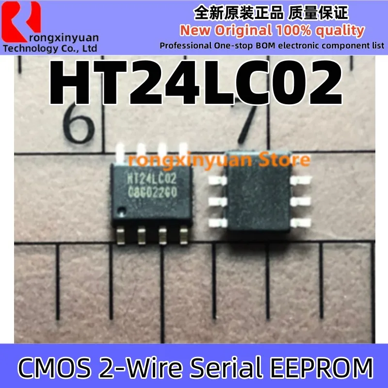 HT24LC02 24LC02 HT24LC04 24LC04 HT24LC08 24LC08 HT24LC16 24LC16 SOP-8 CMOS 2-Wire المسلسل EEPROM الأصلي الجديد 100% جودة