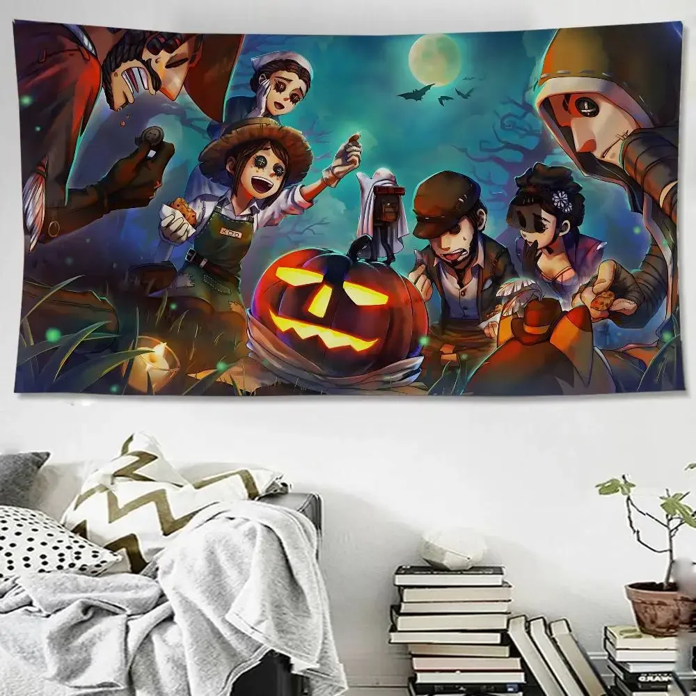 Horror Game Identity V Anime Tapestry Hippie Flower Wall Carpets Dorm Decor Wall Hanging Home Decor