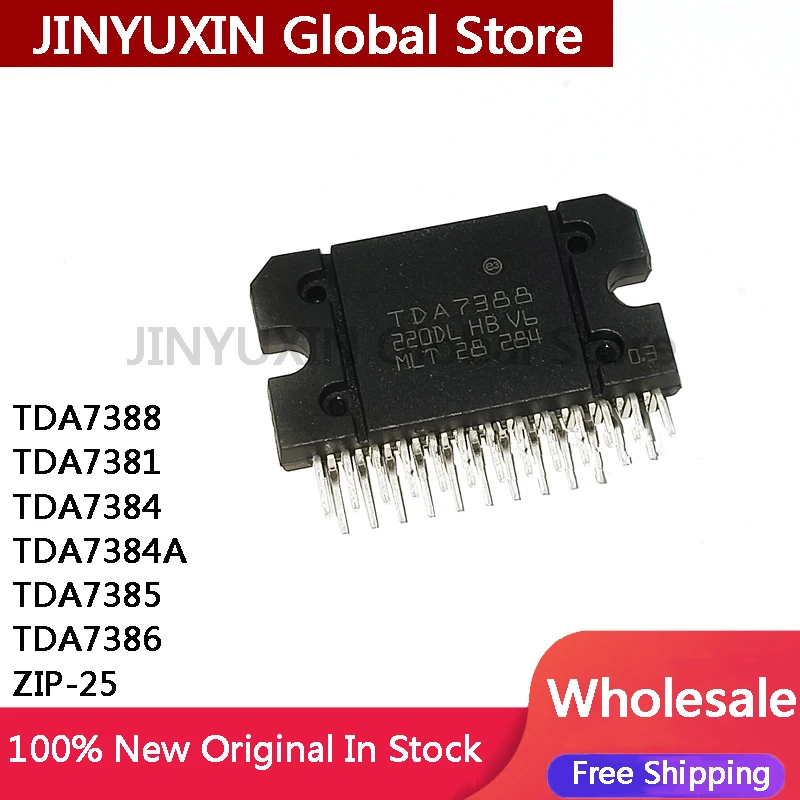 2Pcs TDA7388 TDA7381 TDA7384 TDA7384A TDA7385 TDA7386 ZIP-25 IC 칩 IC 재고 있음 도매