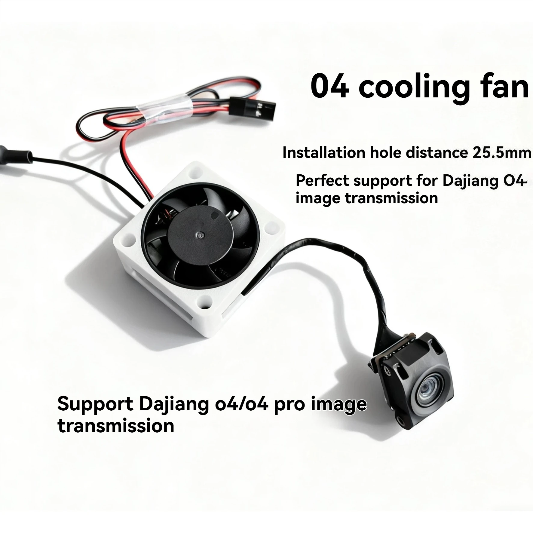 

Cooling Fan Kit For DJI O4 Pro Gimbal Efficient Heat Dissipation Low Noise Suitable For FPV Fixed Wing RC Car Parts