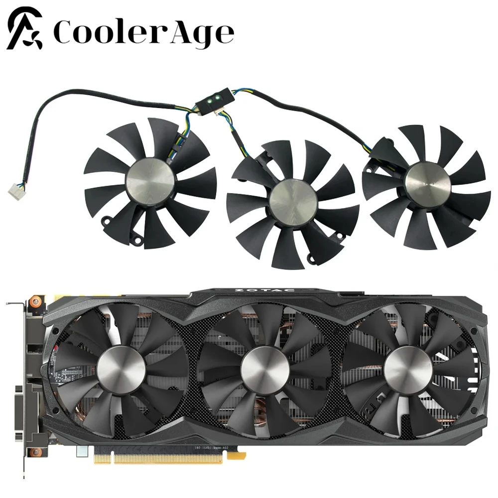 

85MM GA91S2U GTX980Ti Cooler Fan For ZOTAC GTX 980 Ti AMP 6GB GTX TITAN X ARCTICSTORM Graphics Video Cards Cooling Fans