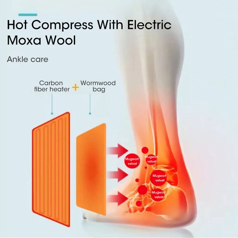 Electric Heated Ankle For Wrap Warmer 3 Gear Temperature Adjustable Ankle Brace Protector for Ankle Injuries Pain Relief