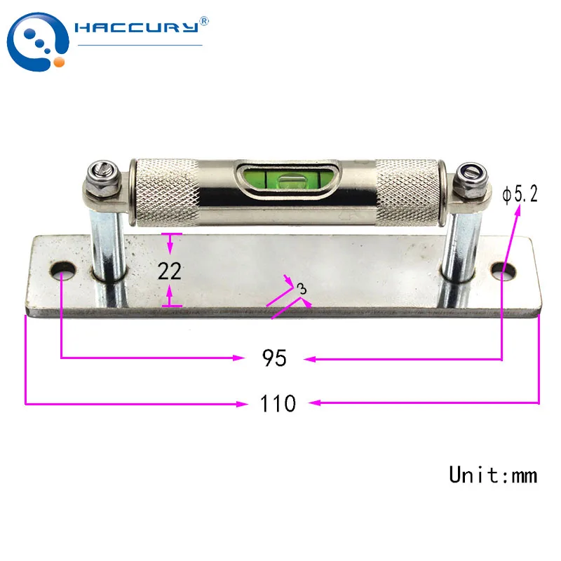 4 Sizes Metal Strip Bubble Level With Protective Cover Vehicle Leveling Tool Support Leg Available Bracket Leveler 1PCS