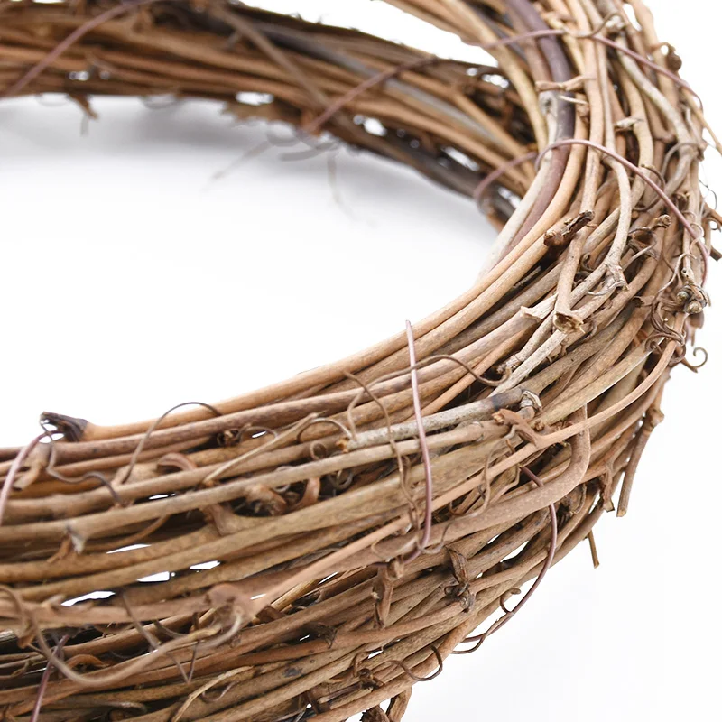 10 cm/15 cm/20 cm Künstliche Rebe Rahmen Hause Hochzeit Frstival Weihnachten Outdoor Garten Decora DIY Geschenk Kranz tür Hängen Ornament – Detail 9