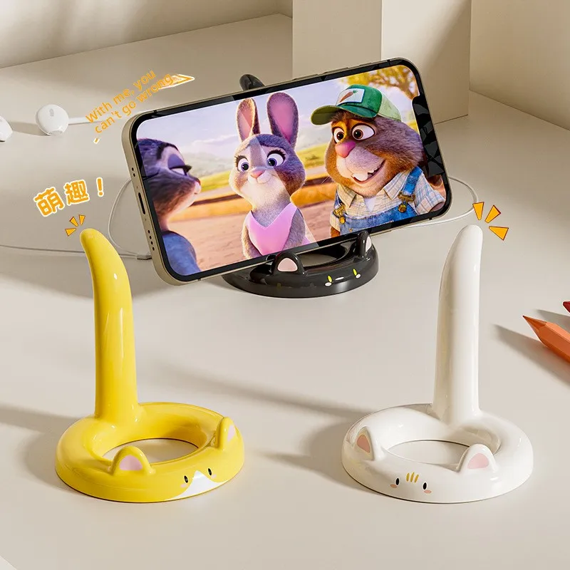 

Cartoon Cat Mobile Phone Stand Desktop Multi functional Adjustable Angle Mobile Phone Stand Portable Lazy Movie Chaser Universal