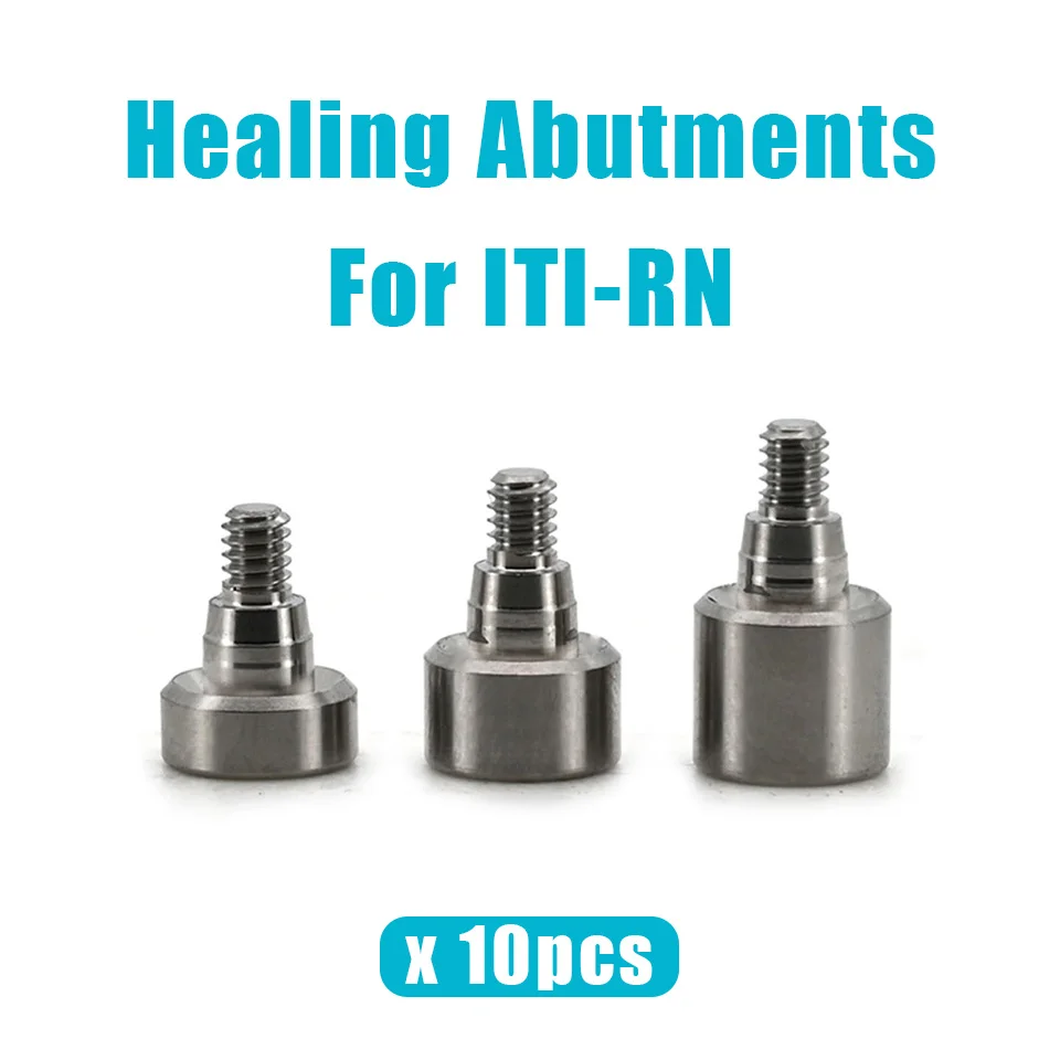 Dental Healing Abutments 10Pcs/Set Pack Compatible With Straumann ITI NC RC RN Implant Systems Professional Oral Surgery Tools