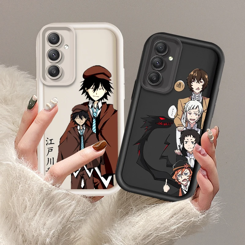 

B-Bungos S-Stray Dogs Cartoon For Samsung A73 A71 A54 A53 A52 A51 A33 A32 A21S A14 A13 A12 A03 A04 A05 5G Eye Ladder Funda