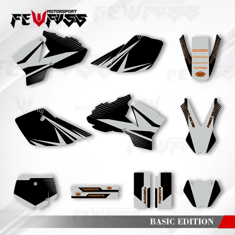 

Fewfuss Graphics Decals Stickers Motorcycle Background Custom For KTM SX50 SX 50 2002 2003 2004 2005 2006 2007 2008 001