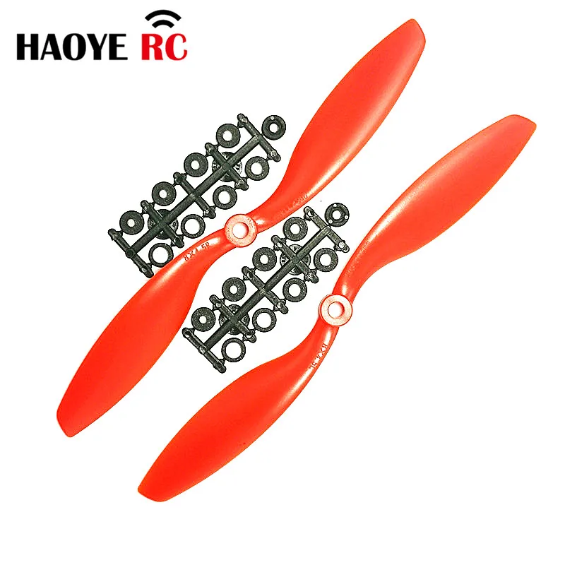 Haoye 2 Pairs Propeller 8x4.5 10x4.5 12x4.5 8045 1045 1245 CW CCW Rotation For Multi-Copter RC Quad Copter