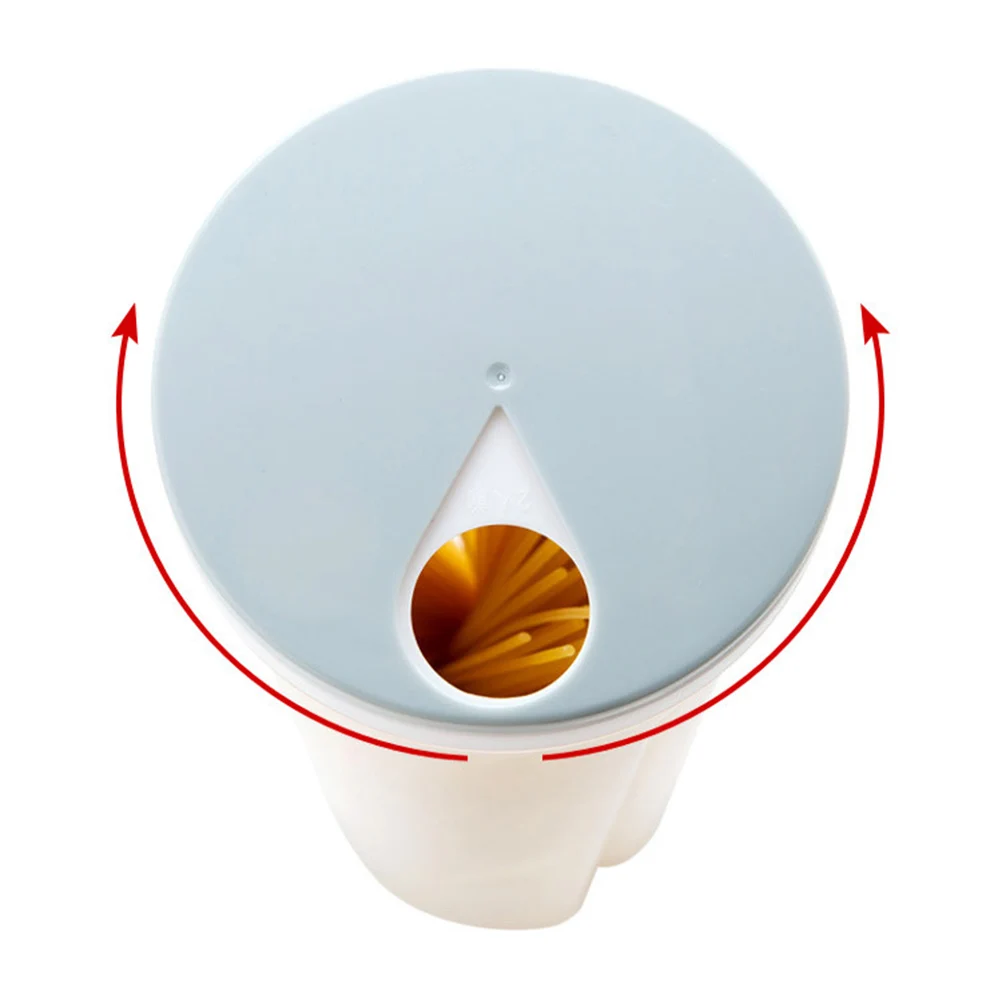 

2 pcs Noodles Storage Box 700Ml 1200Ml Transparent Bpa Free Plastic Rotating Lid For Dry Food Storage Kitchen Pantry