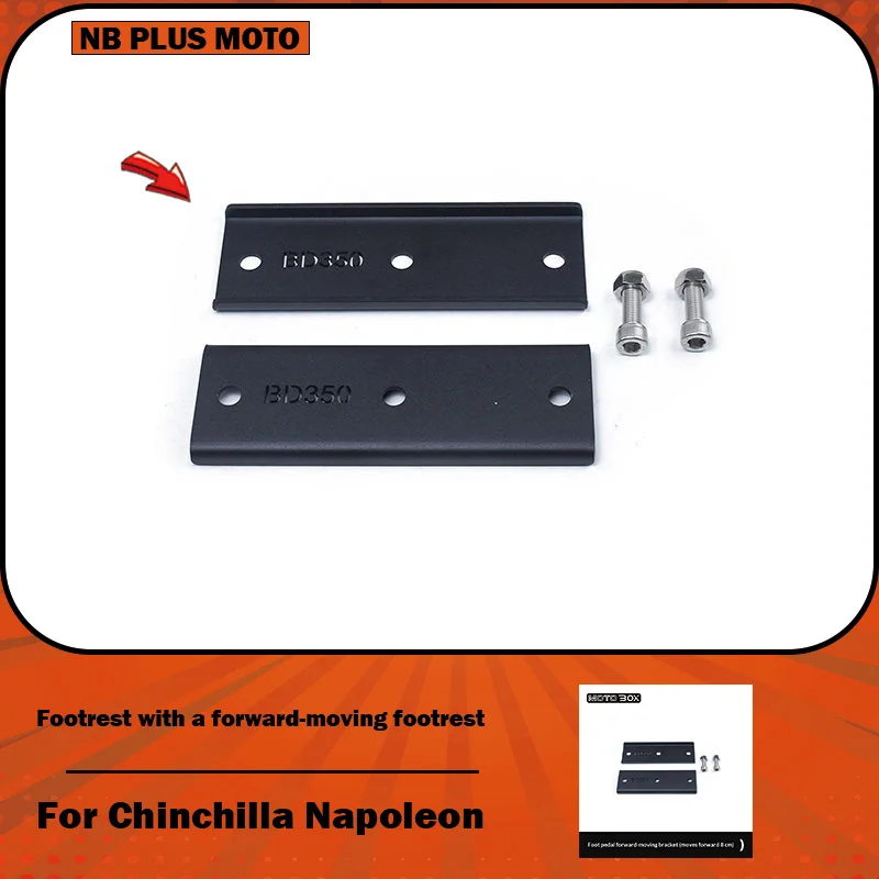 【Premium】For Chinchilla 350/500 Napoleon 450 modified footpegs with forward front footpegs extension bracket accessories