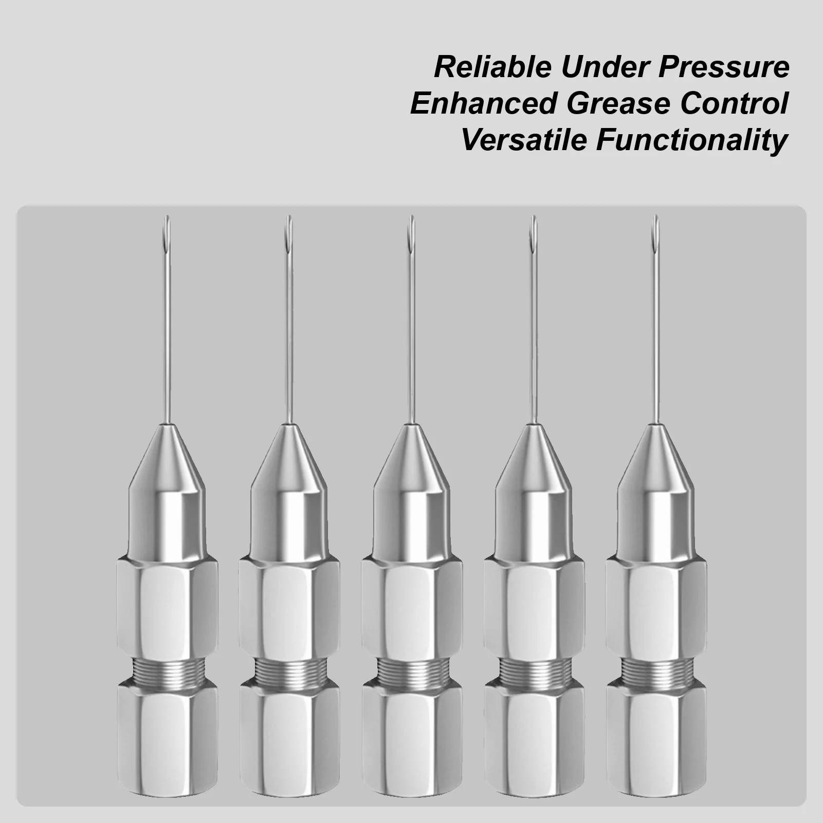 Grease Needle Adapter Detachable Ultra-Slim Grease Straight Nipple Tip Kit For Truck Vehicle RV Sedan Automotive Pickup