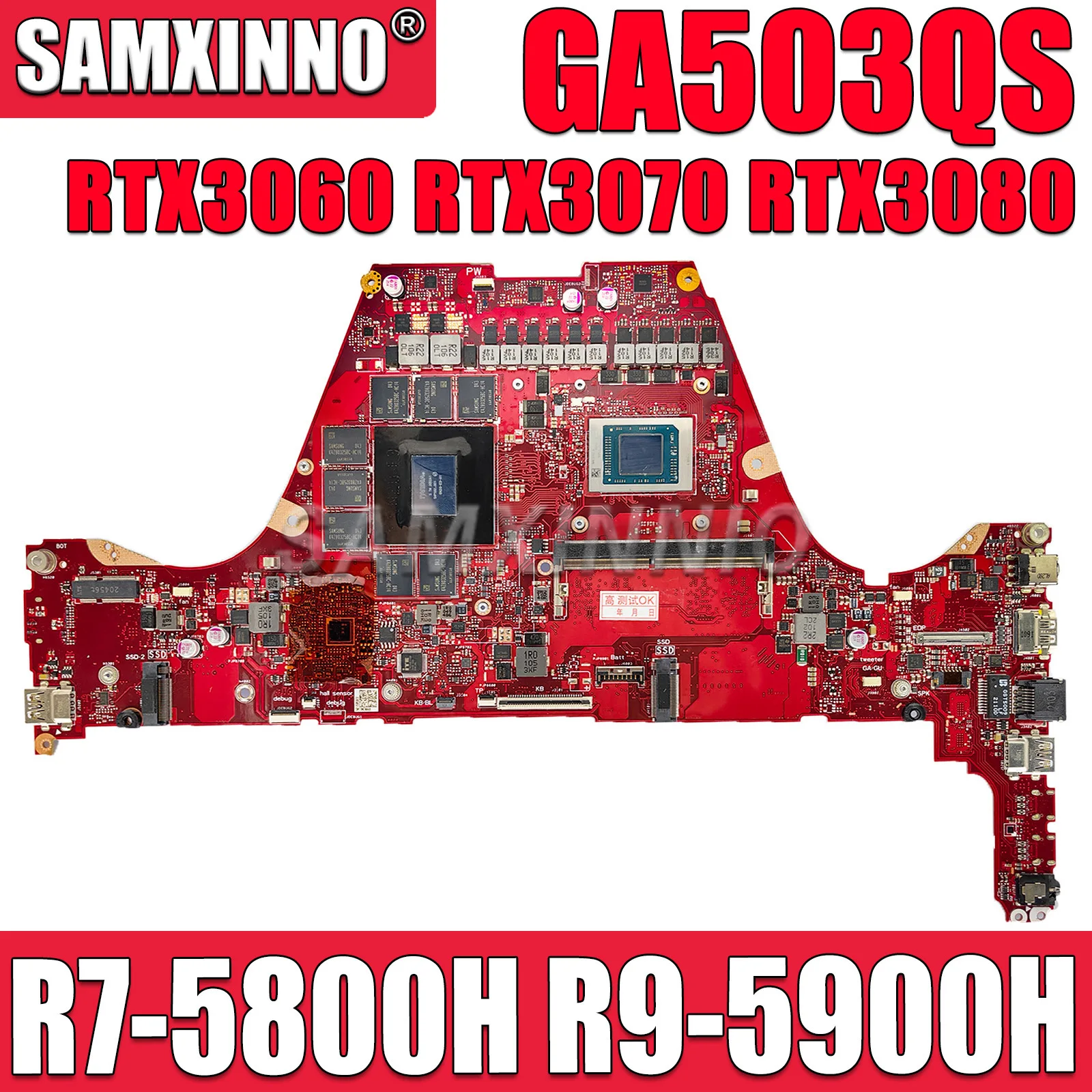 

GA503QS Mainboard For ASUS ROG Zephyrus G15 GA503QR GA503QM GA503Q Laptop Motherboard R7 R9 8G/16G RAM RTX3060 RTX3070 RTX3080