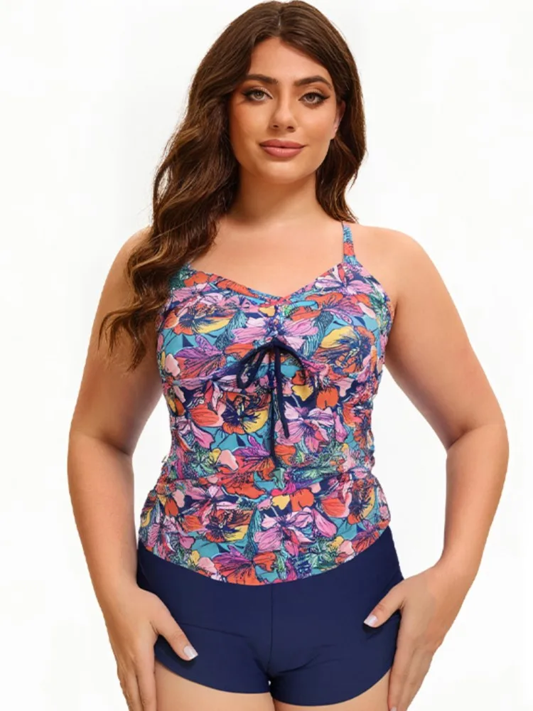 

XL-5XL Plus Size High Waist Bikini Women's Push Up Large Size 3XL 4XL Swimsuit Summer Mujer Tummy Control Swimwear Bikini Sets