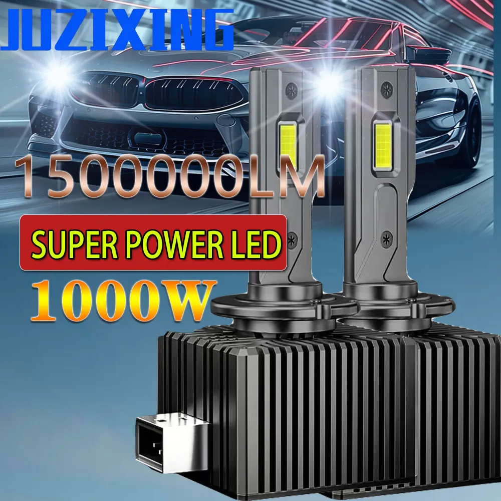 

JUZIXING LED Xenon Light Led CSP Chips Headlight High Low Beam HID Canbus D2S D4S D1S D1R D2R D3R Plug and Play 6500K LED Bulb