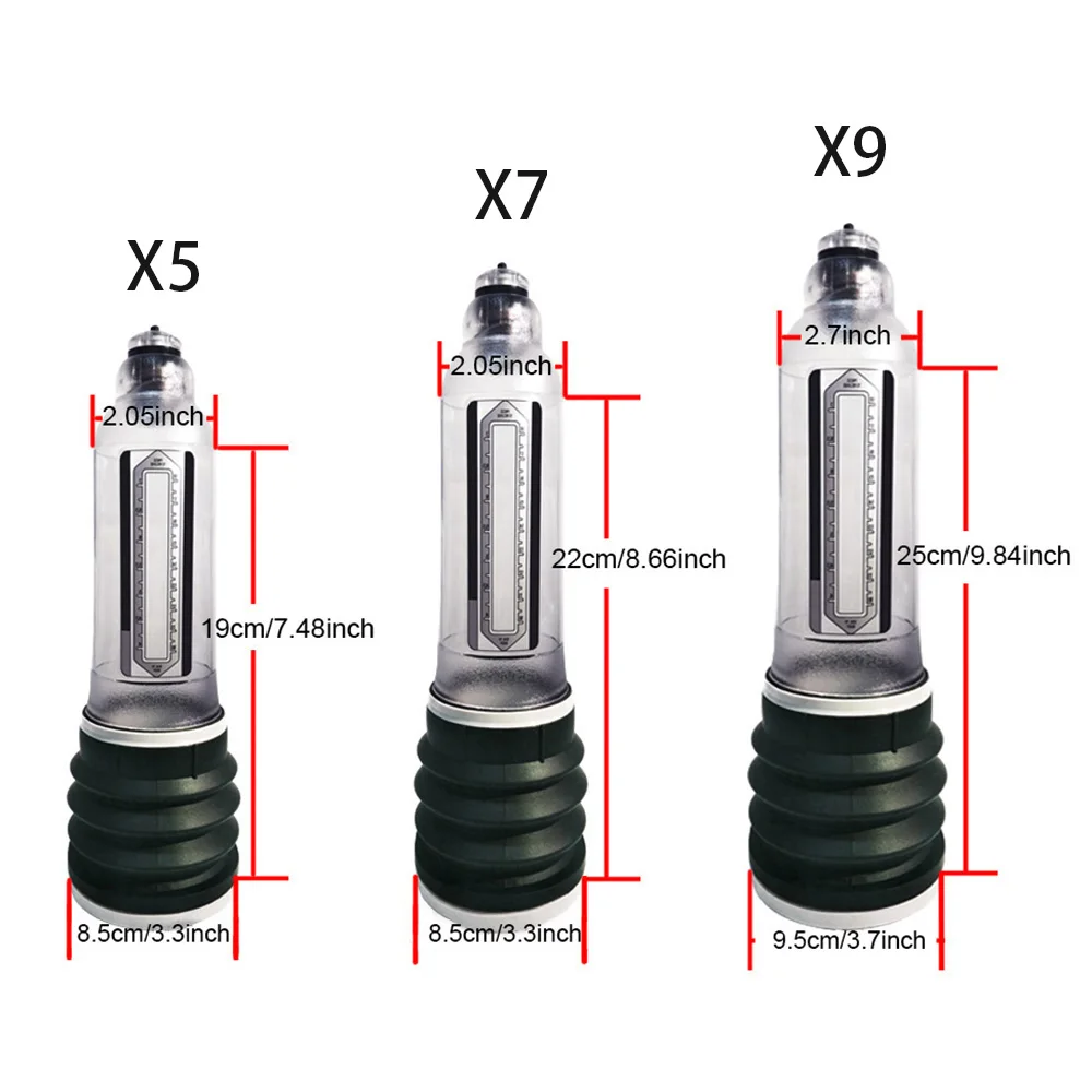 Hydroterapia X5 X7 X9 pompka do penisa wzmacniacz powiększania penisa pompa próżniowa Spa wodna dla mężczyzn przedłużacz penisa zabawki erotyczne