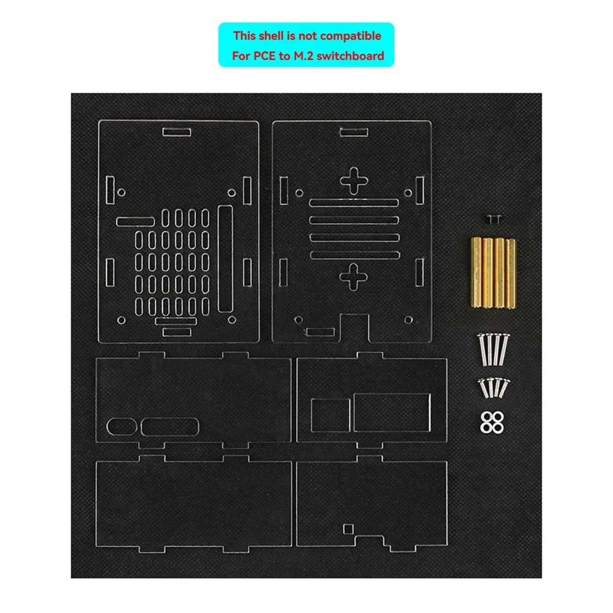 2026 جديد + لـ 5 حافظات، حاوية حماية من الأكريليك، بالوعة حرارية للتكيف، غلاف حماية شفاف