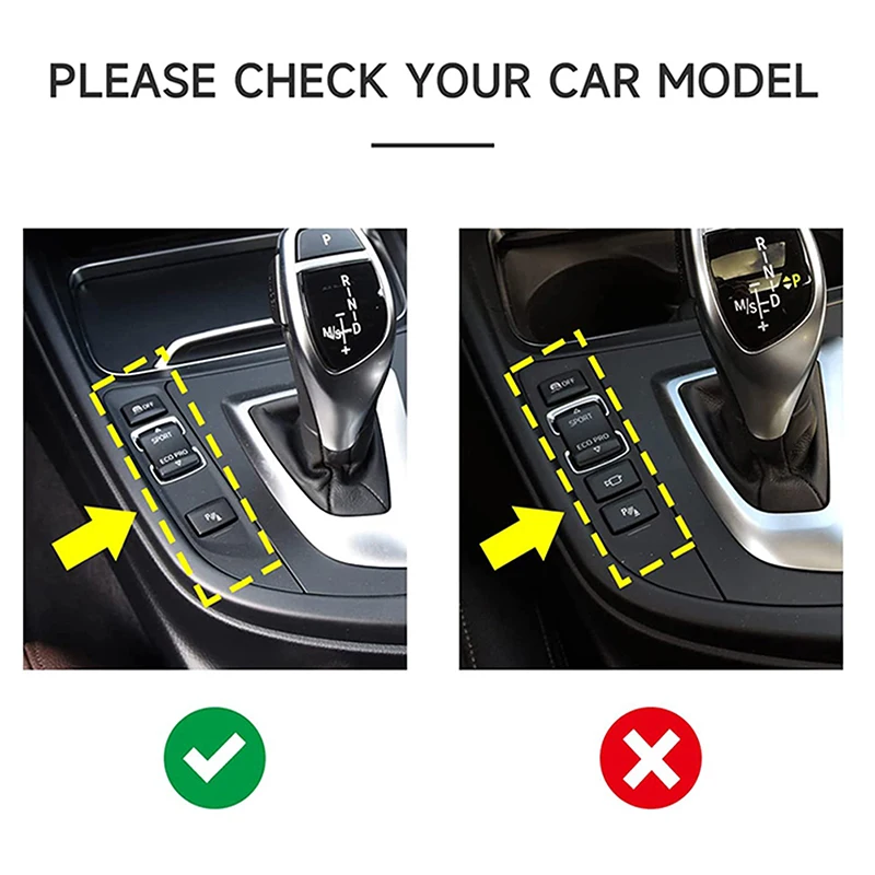 ABS Carbon Fiber Texture for BMW 3 4 Series 3GT F34 F30 F31 F32 F36 2014-2018 320i Multimedia Panel Center Gear Shift Sticke