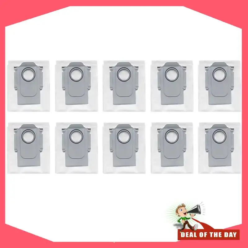 24-Hour Delivery 10 Pack Dust Bags Replacement For Roborock Qrevo Master/Qrevo Slim Vacuum Cleaner Accessories