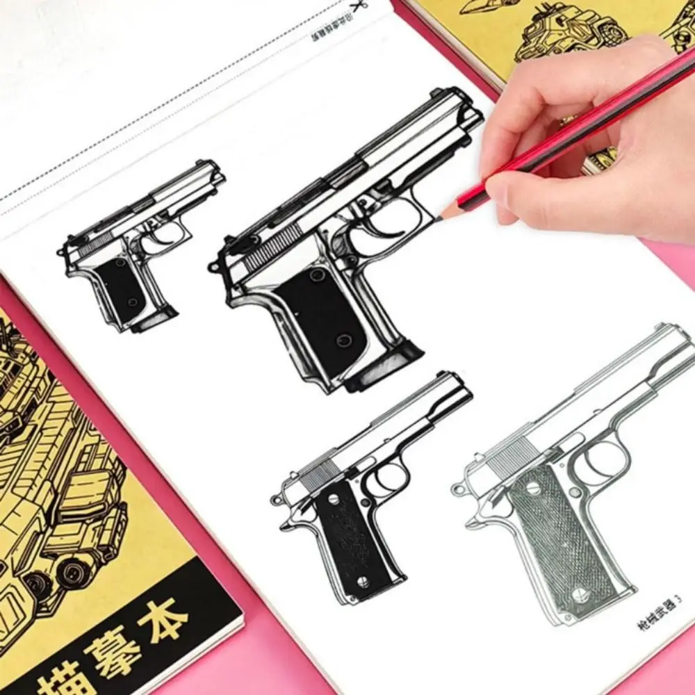 Hand Painted Anime Drawing Book, Art Tracing Sketch Tutorial, Sketching Practice, Hand Drawn Estudando