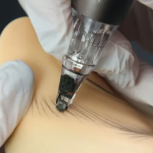 Imagen 2 del producto Agujas de cartucho de tatuaje 10 Uds U14/0.18-ST esponja integrada aguja de media pared agujas de cartucho de tatuaje Universal máquina de tatuaje