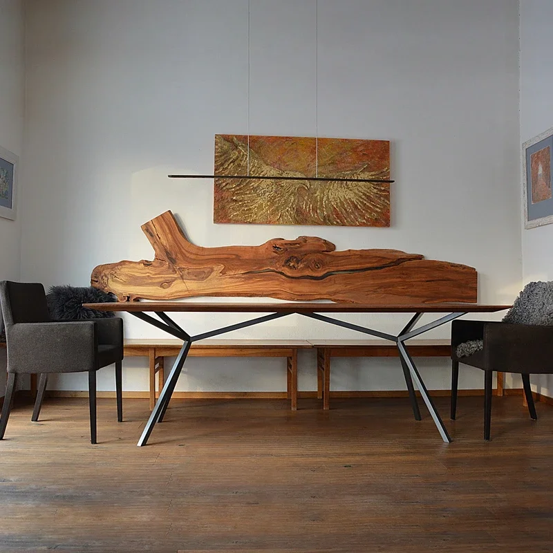 Red Dot Design Award Dining table feet, desk legs, office computer table bracket, wrought iron style, modern minimalist ins styl