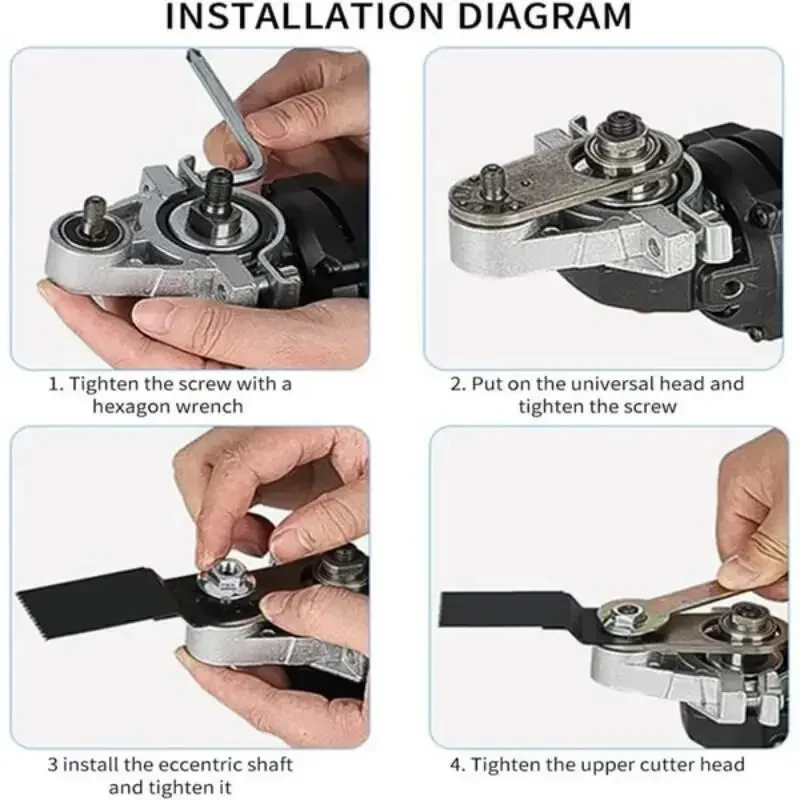 Angle Grinder Converter Set Angle Grinder Converter Universal Head Adapter Carbon Steel Angle Grinder To Multi-Tool Converter