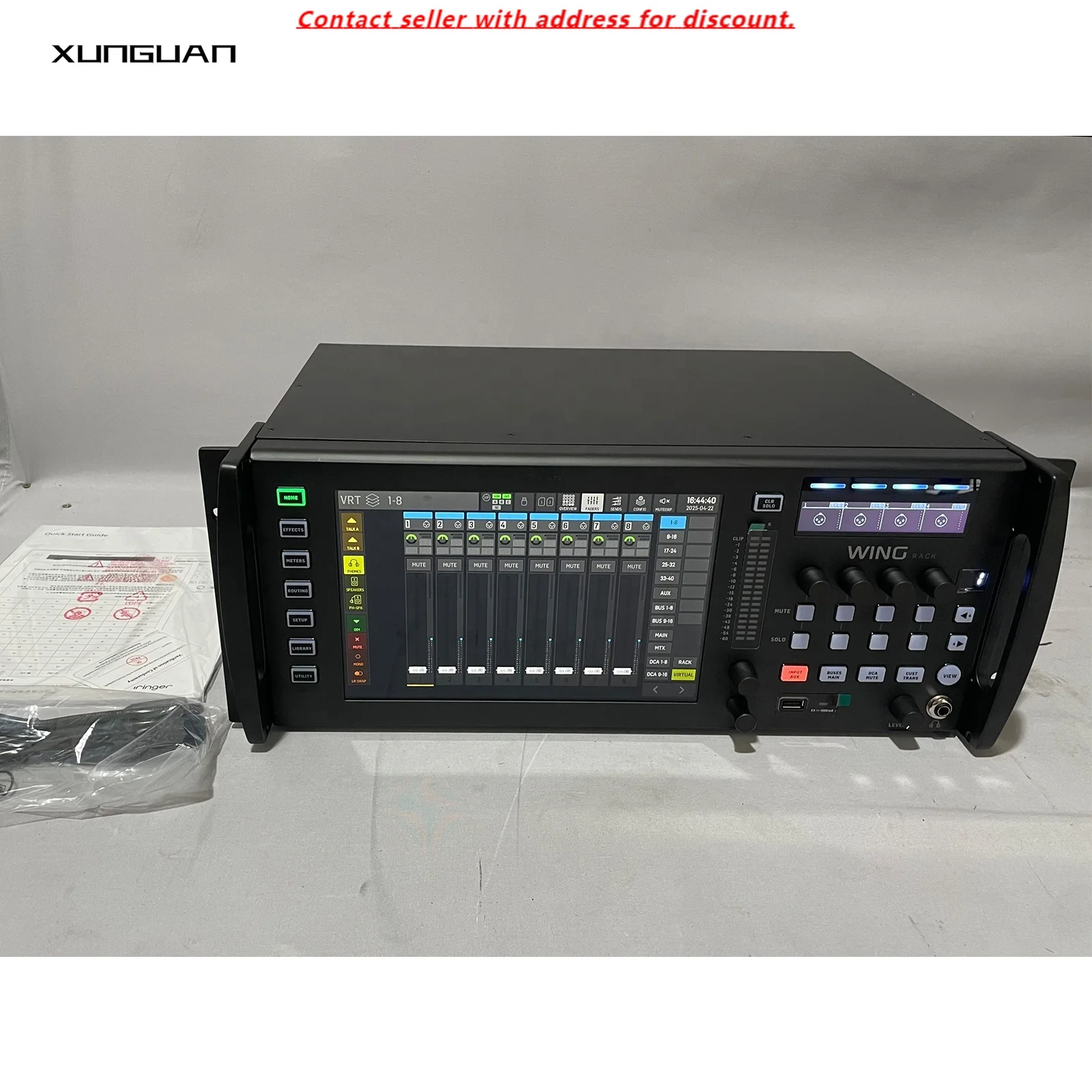 

WING RACK Digital Mixer Rackmount 48 Channel, 28 Bus Full Stereo Digital Mixing Engine Within 24 PRO Preamps, 8 PRO Outputs