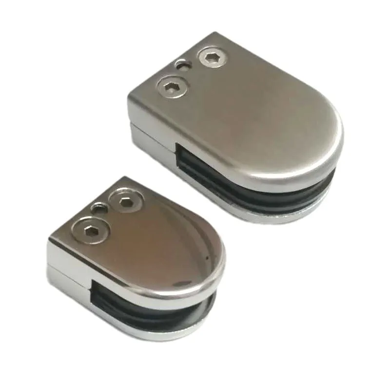 

8PCS S/M/L 304 Stainless Steel Glass Clamp Clip Bracket For Handrail Balustrades Stair 6-12mm Glass Corner Brackets Kit