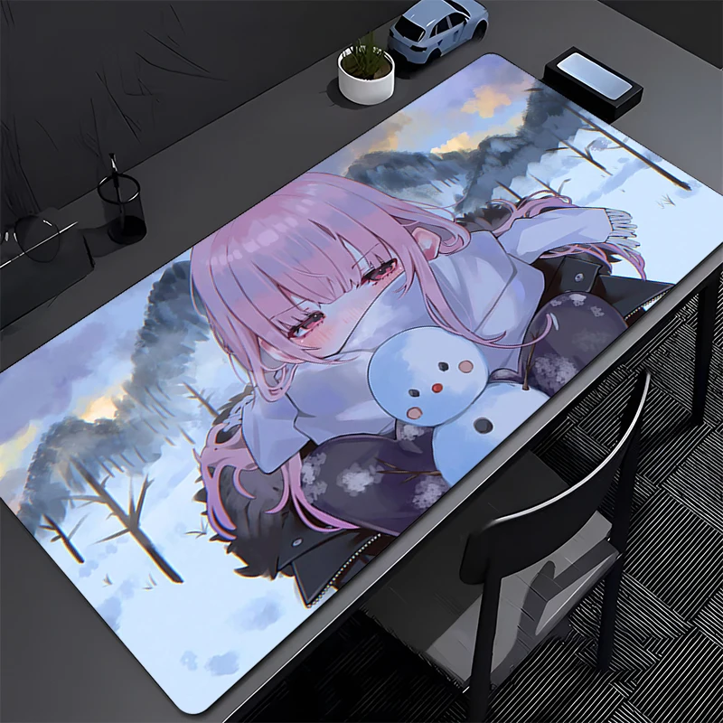 

Mouse Pad PC Kawaii Mori Calliope Desktop Mouse Mat Laptop Anime Girl Gamer Cabinet Keyboard Pad Hololive Gaming Pink Mousepad