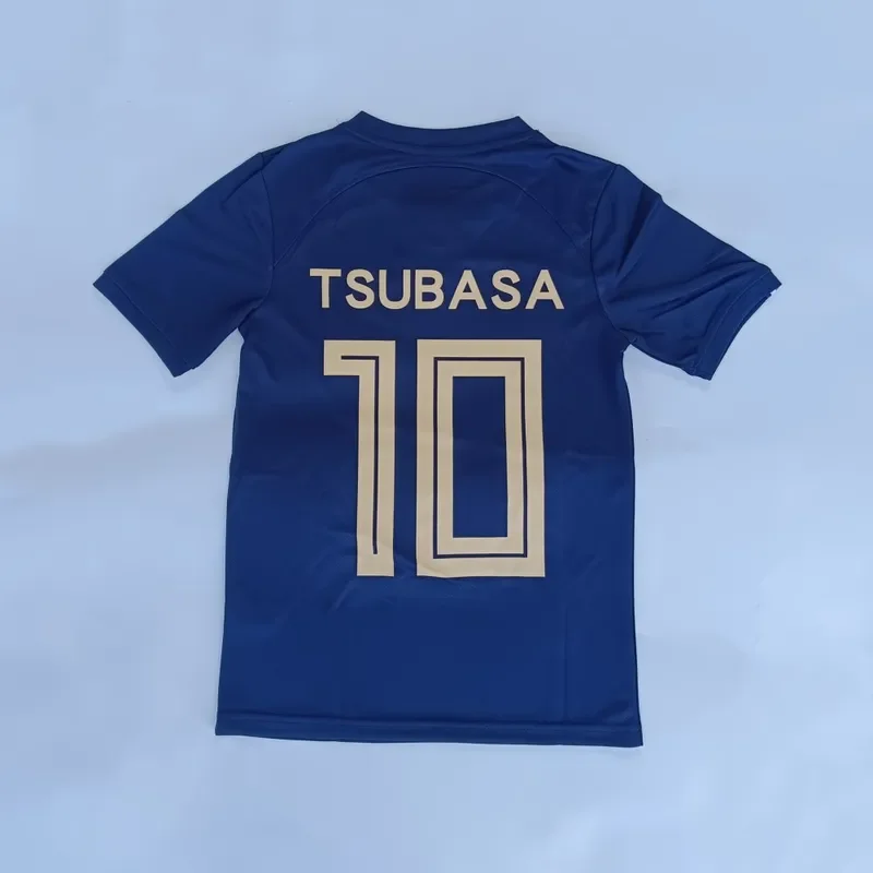 Captain Tsubasa 22-23 France Soccer T-Shirt Ozora Tsubasa Cosplay Print Football Jerset Top & Shorts