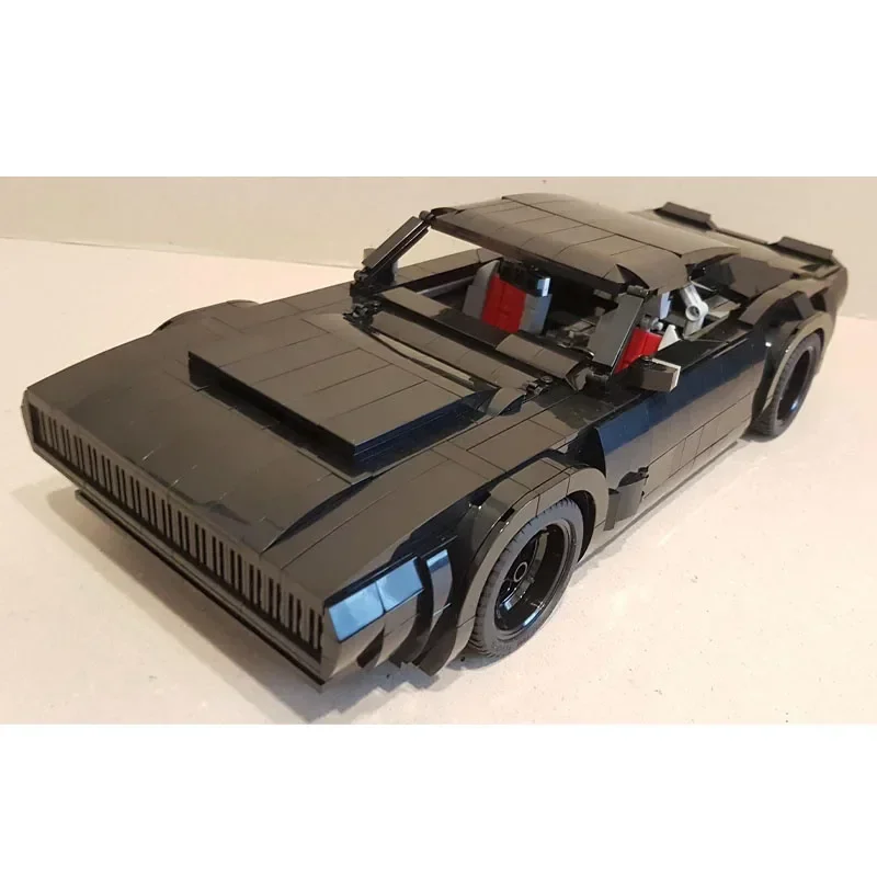 MOC-147730 Black New Classic Sports Car Racing Building Blocks 1946 Parts Boy Kids Birthday DIY Building Blocks Toy Gifts