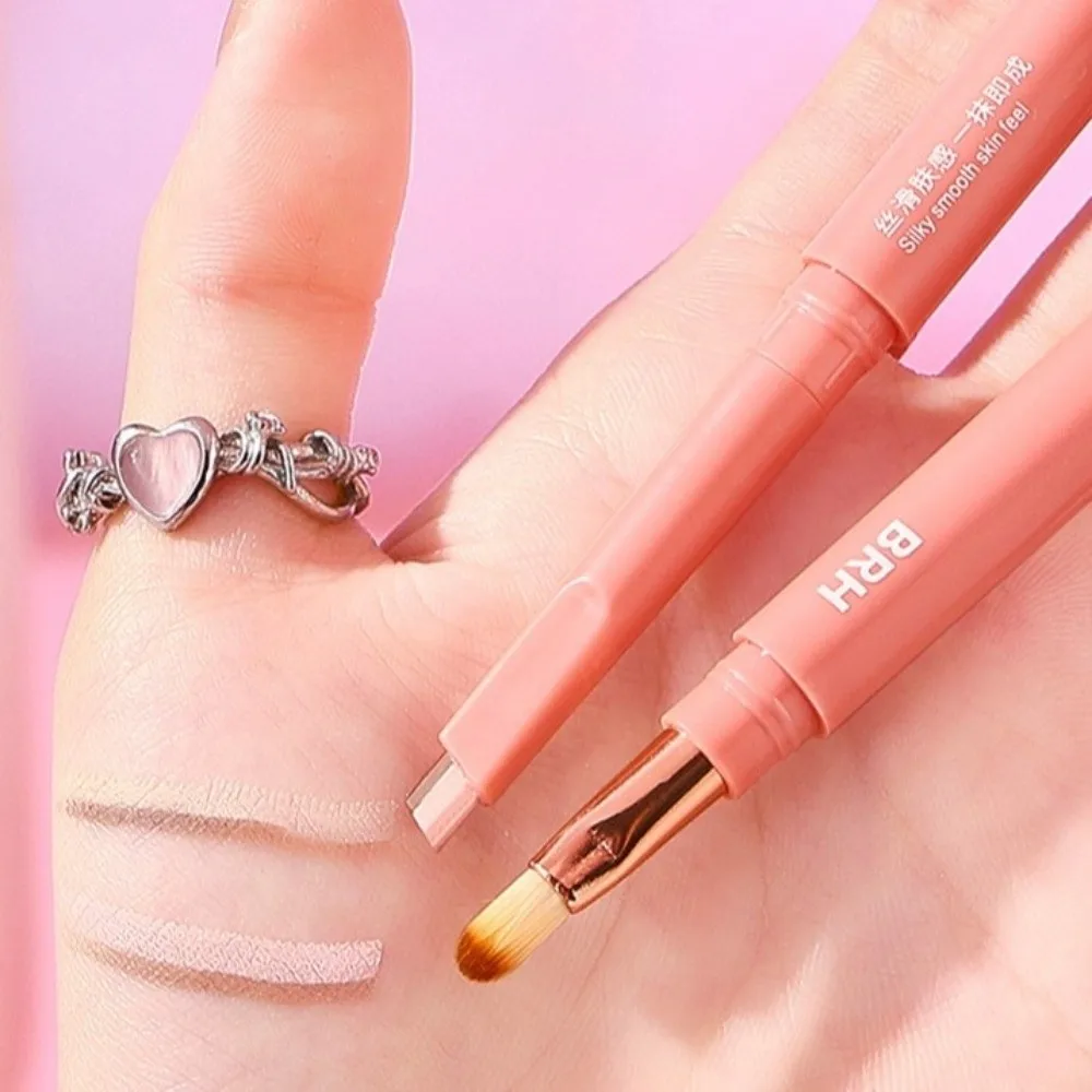 هدايا مزدوجة الأطراف قلم رصاص دودة القز أداة مكياج العين قلم مكياج متعدد الوظائف مع فرشاة بطانة عارية