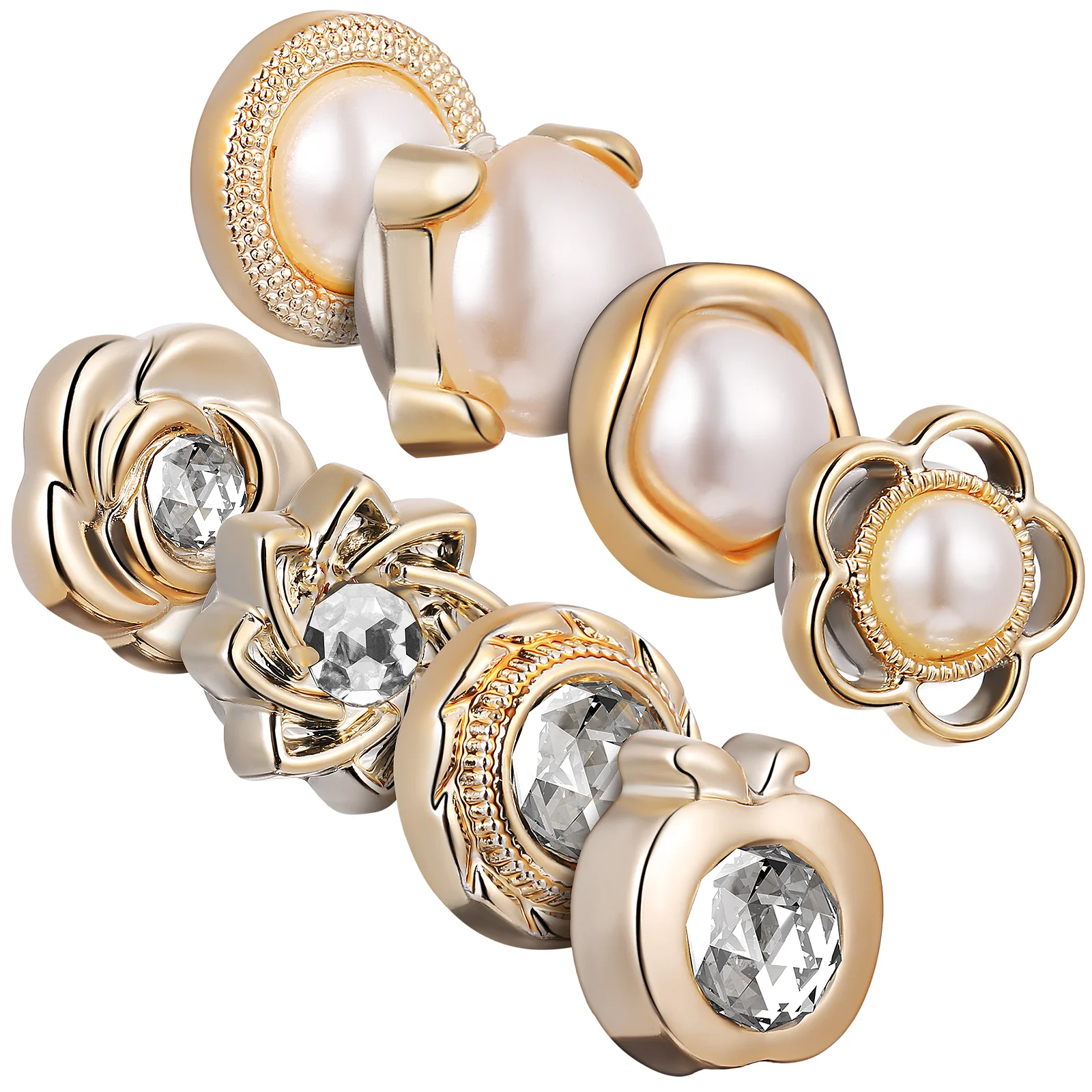 

8Pcs Magnetic Hijab Pins No Sew Button Fasteners Scarf Clothes Safety Pins Cardigan Decorative Magnets No Sew Buttons