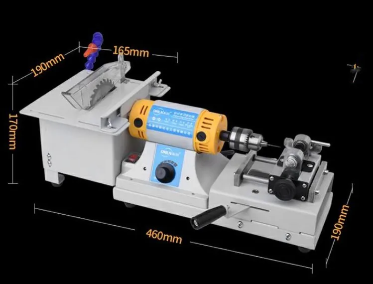 Multifunctional all-in-one standard table saw jade glass woodworking cutting machine punching handheld engraving machine