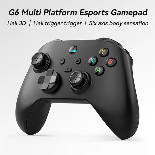 Controlador de juego móvil G6 para Switch/IOS/Andriod/PC compatible con medios de transmisión/juego ruidoso, joystick de efecto Hall para teléfono móvil