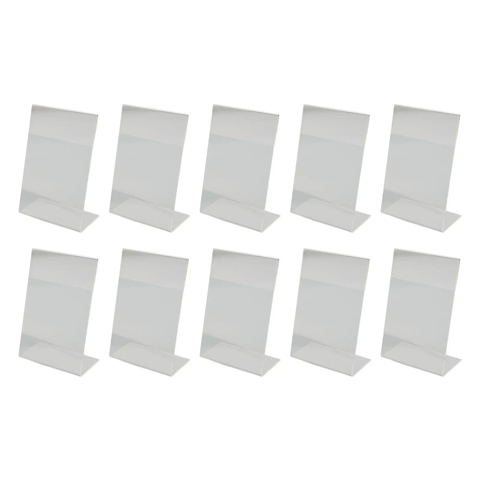 

10/20PCS A6 Acrylic Menu Stand Holder Stand Slanted Sign Holders Desktop Paper Menu Holder