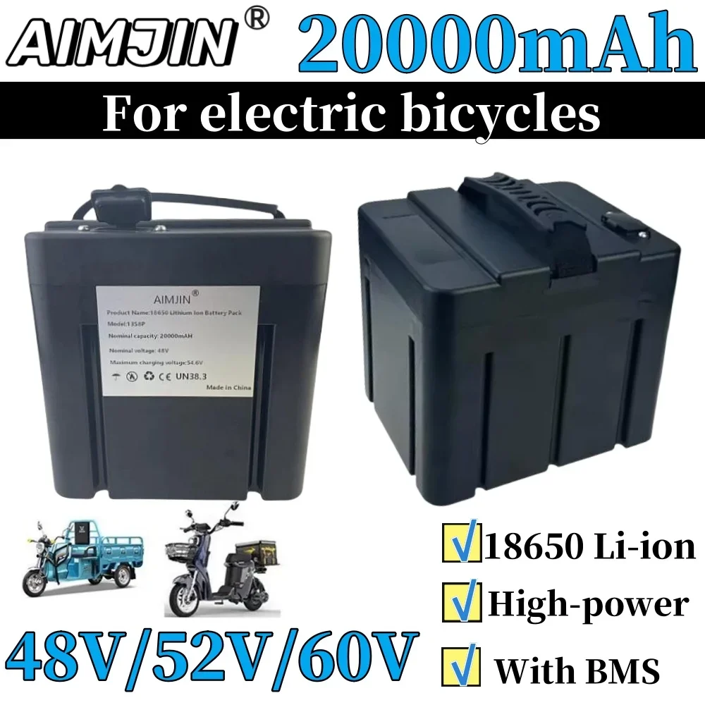 14S7P 48V/52V/60V New National Standard 18650 Lithium Battery For Electric Vehicles With a Large capacity Of 20AH/20000mAh