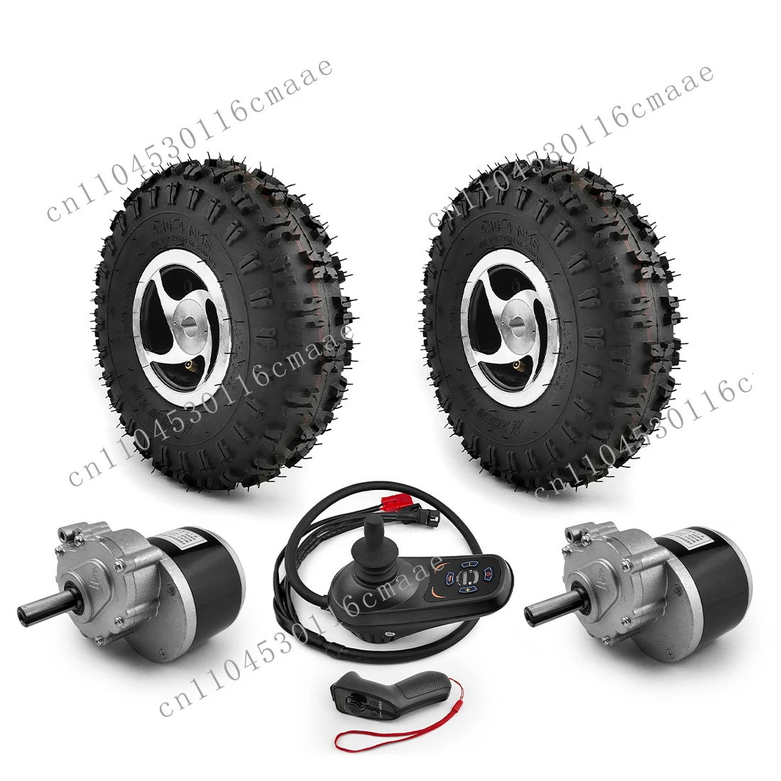 

Electric Golf Carry Garden Mower Tool Cart 24V 500W Dual 10 Wheel Brush Gear Motor Kit