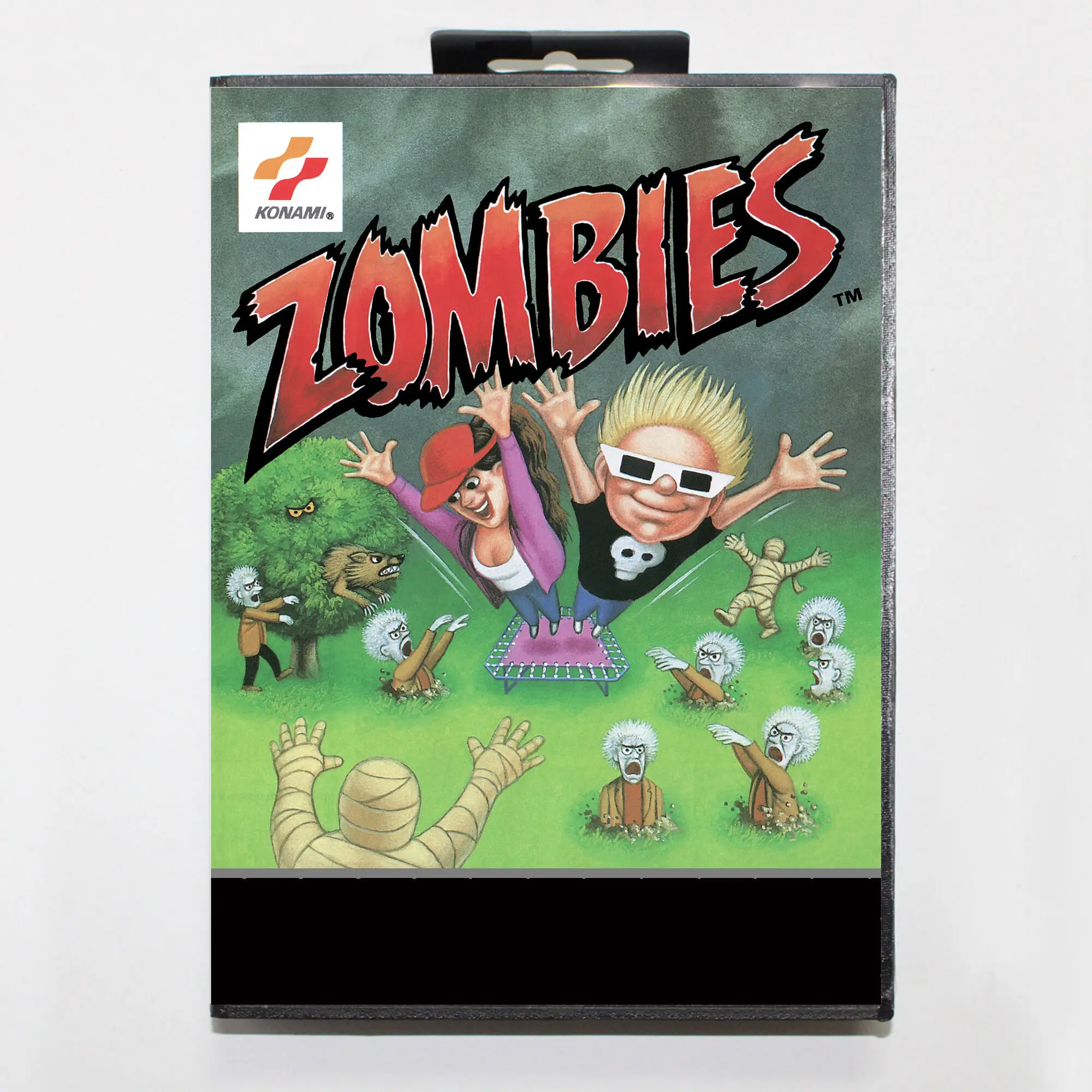 Zombies MD Game Card with EUR Box for 16 Bit Sega Megadrive Genesis system