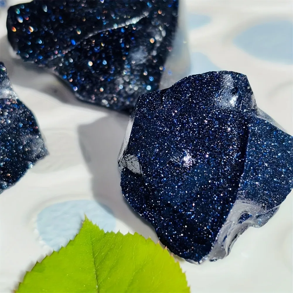 Piedra Natural en bruto, arenisca azul, piedra preciosa reiki cruda, cristales irregulares de Chakra, apatita azul para decoraciones fengshui