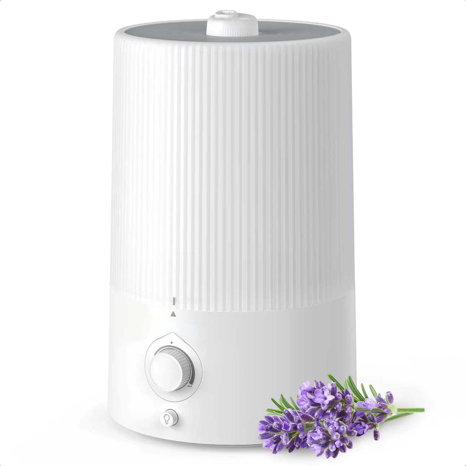 Humidificador de aire para dormitorio, humidificador de vapor frío relleno superior de 4L para habitaciones familiares grandes, guarderías para bebés y plantas, fácil de limpiar