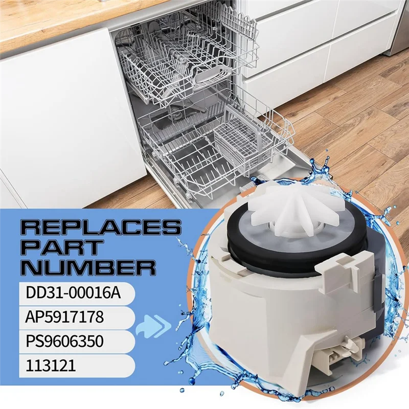 B99A-DD31-00016A Dishwasher Drain Pump Motor For  Dishwasher Motor Parts Drain Pump Part Number AP5917178, PS606350